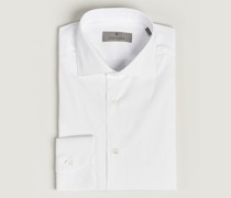 Slim Fit Baumwoll/Stretch Shirt White