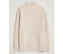 Liam Stehkragen Sweater Nature Melange