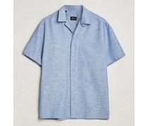 Baumwoll Cuban Shirt Light Blue