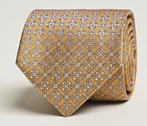 Silk Printed Flower Krawatte Yellow