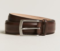 Henry Ledergürtel 3,3 cm Dark Brown