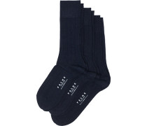 3-Pack Lhasa Cashmere Kniestrümpfe/Socken/Strümpfe Dark Navy