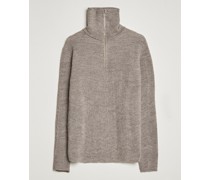 Holger Stricked Strick Half Zip Nature Melange