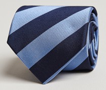 Regemental Stripe Classic Krawatte 8 cm Sky Blue/Navy