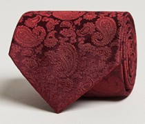 Silk Tonal Paisley Krawatte 8 cm Wine