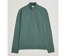 Loopback Half Zip Sweatshirt Racing Green