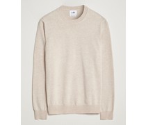 Ted Merino Rundhalsausschnitt Pullover Light Khaki
