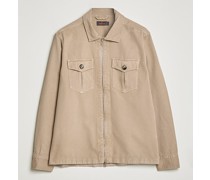 Brayden Zip Überhemd Khaki
