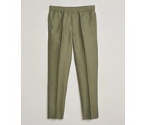 Smithy Leinen/Baumwoll Drawstring Trousers Dusty Olive