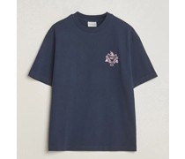 Blason Embroidered T-Shirt Midnight Blue