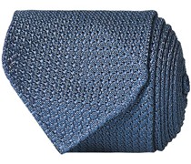 Silk Grenadine Handrolled 8 cm Krawatte Petrol Blue