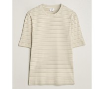 Striped Rib T-Shirt Dark Yellow/White