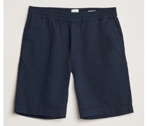 Baumwoll/Leinen Drawstring Shorts Navy