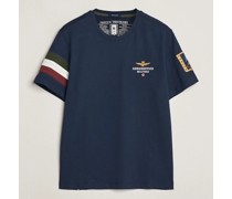 Tricolori Rundhals Tshirt Navy