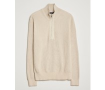 Alex Half Zip Organic Baumwoll Pullover Turtledove