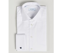 Slim Fit Shirt Double Cuff White
