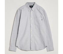 Baumwoll Stretch Oxford Shirt Mid Grey Heather