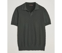 Mirza Structured Baumwoll Polo Olive