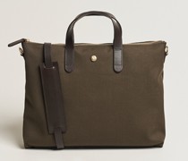 M/S Canvas Slim Slip Army/Dark Brown