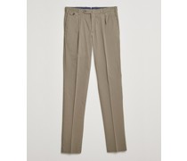 Herrleman Fit Baumwoll Stretch Chinohose Taupe