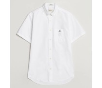 Regular Kurzarm Oxford Shirt White