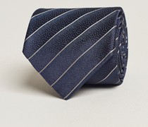 gestreift Silk Krawatte Navy