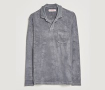 Terry Longsleeve Polo Granite