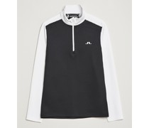 Terry Mid Layer Half Zip White