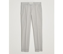 Slim Fit Baumwoll Chinohose Grey