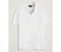 Jersey Leinen Polo Blanco