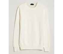 Soft Baumwoll Crewneck Sweater Off White