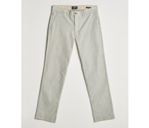 Baumwoll Slim Chinohose Olive