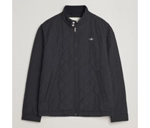 The Quilted Windcheater Black