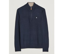 John Merino Half Zip Navy