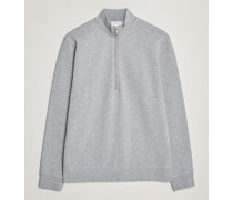 Loopback Half Zip Sweatshirt Grey Melange