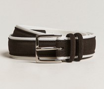 Amalfi Suede/Stoffgürtel Dark Brown