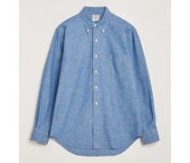 Vintage Ivy Chambray Button Down Shirt Blue