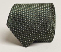Jacquard Micro Dot Silk Krawatte Dark Green