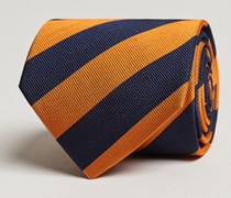 Regemental Stripe Classic Krawatte 8 cm Orange/Navy