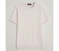 Kingsley Stricked Merino T-Shirt Off White