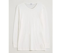 Woll/Silk Long Sleeve T-Shirt Ecru
