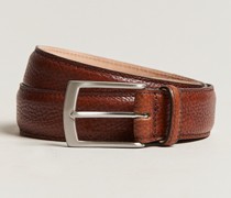 Henry Grained Ledergürtel 3,3 cm Mahogany