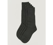 5-Pack Bamboo Kniestrümpfe/Socken/Strümpfe Charcoal Grey