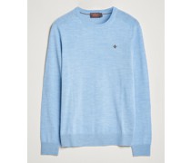 Merino Rundhalsausschnitt Pullover Light Blue