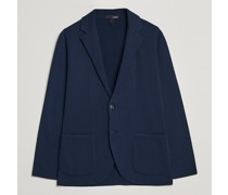 Stricked Baumwoll Blazer Navy