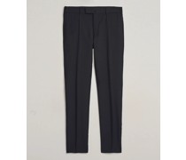 Slim Fit Tropical Woll Trousers Navy