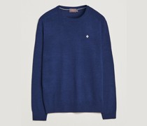 Merino Rundhalsausschnitt Pullover Blue