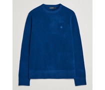 Yuri Merino Logo Rundhalspullover Navy Peony
