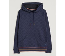 Jacquard Hoodie Navy