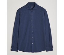 Jersey Stretchhemd Navy